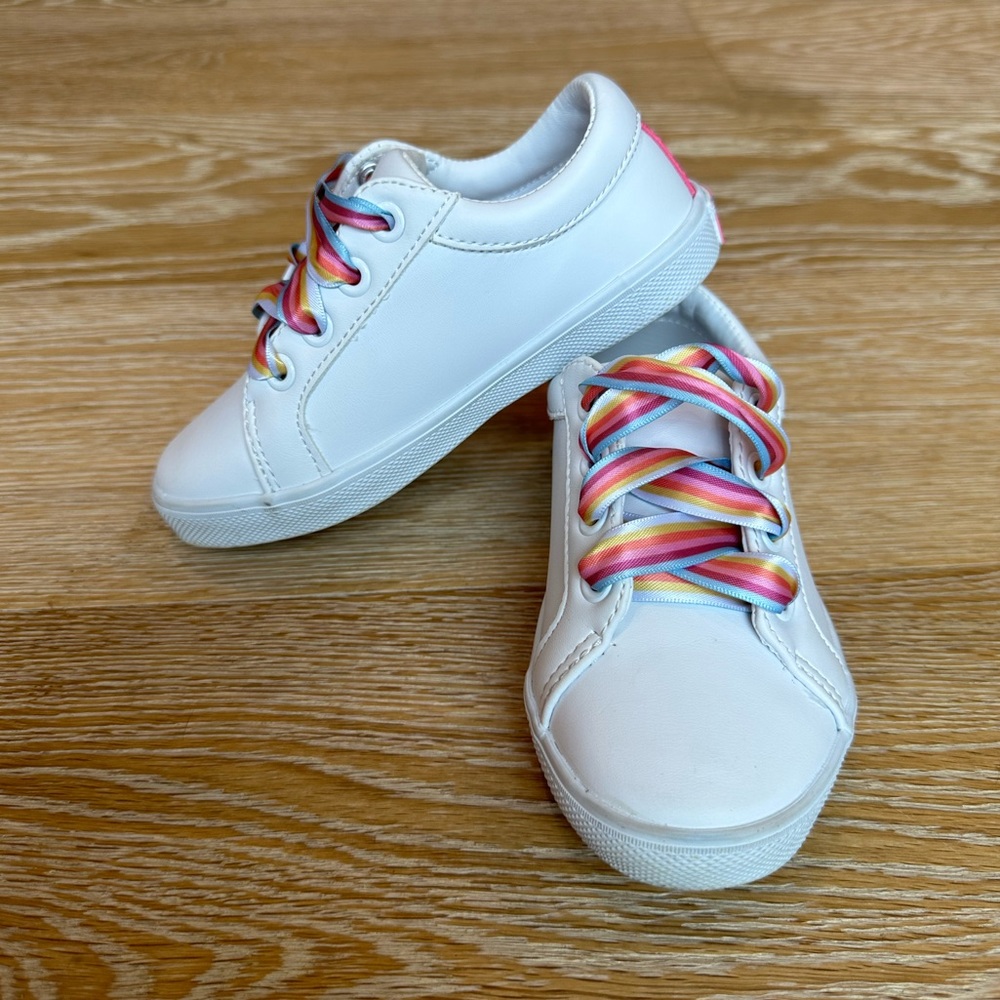 Janie and Jack White Leather Sneakers